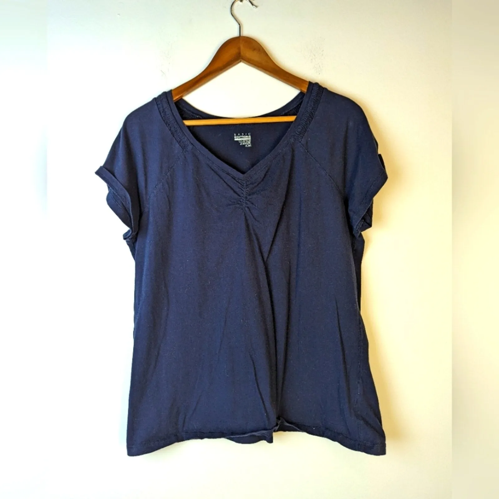 Basic Editions Blue Top - XL