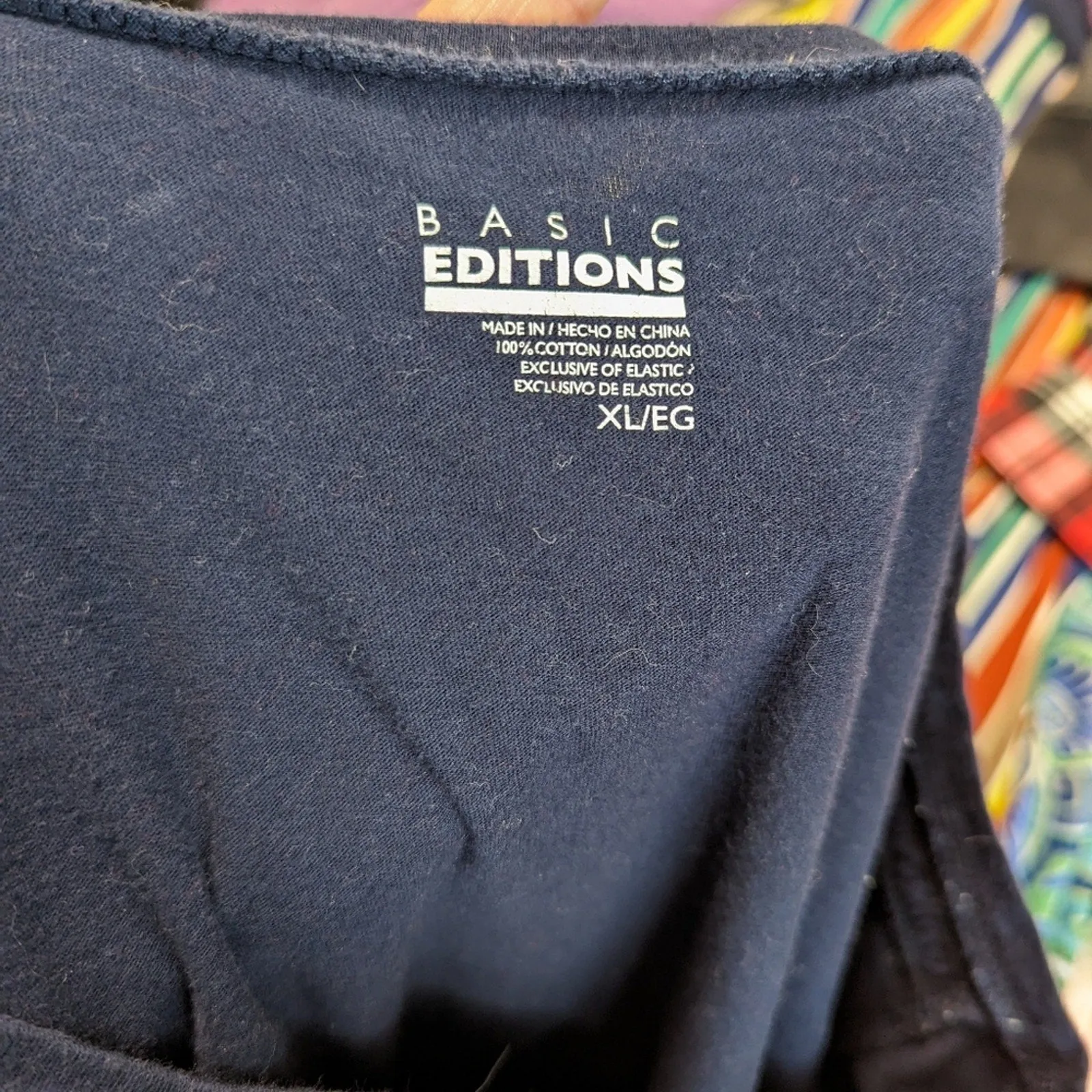 Basic Editions Blue Top - XL