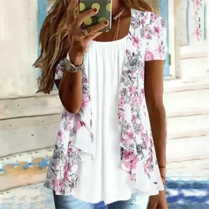 Fiona - Blumenbschel Druck Tops