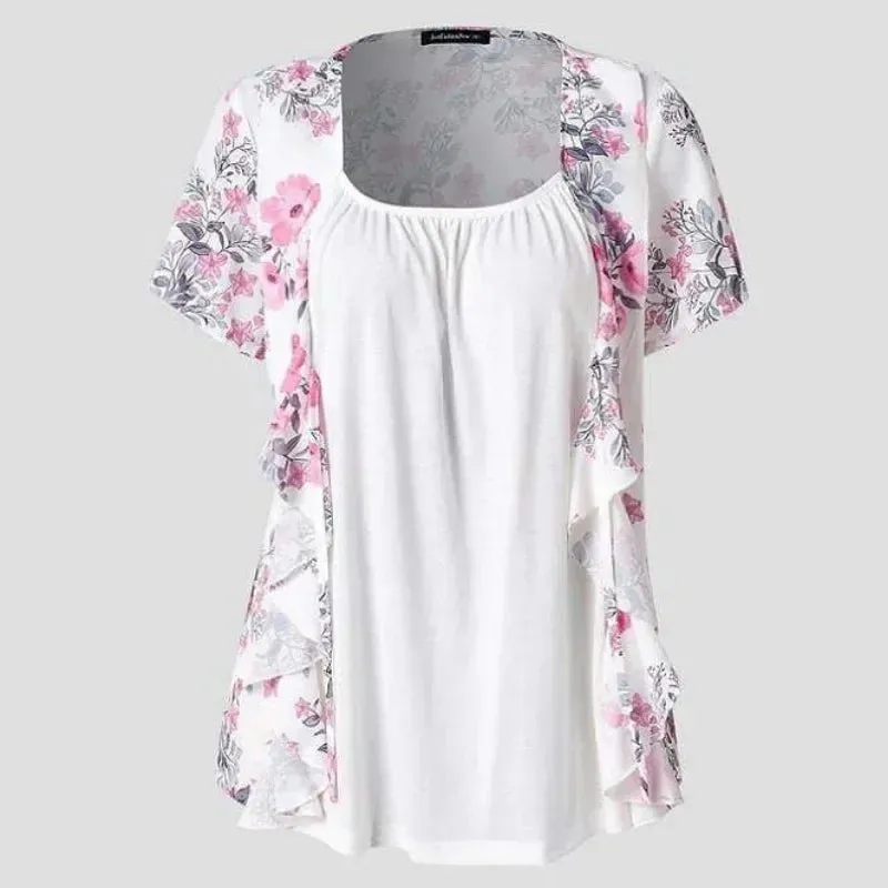 Fiona - Blumenbschel Druck Tops