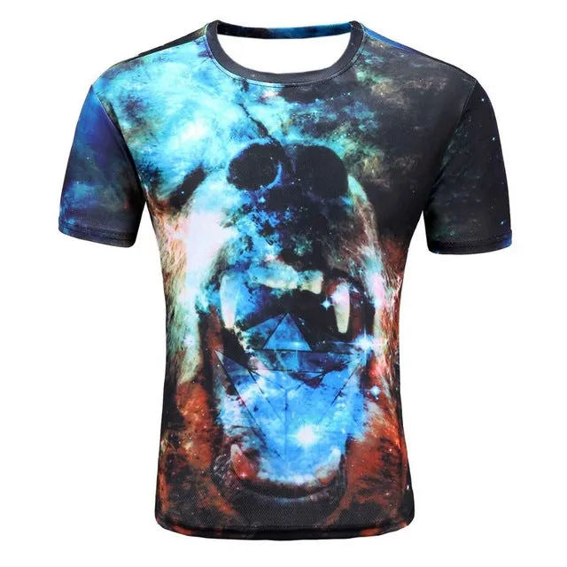 galaxy space 3D t shirt