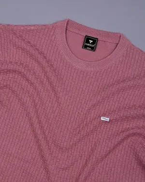 Infinite Onion Pink Knitted Cotton T-Shirt