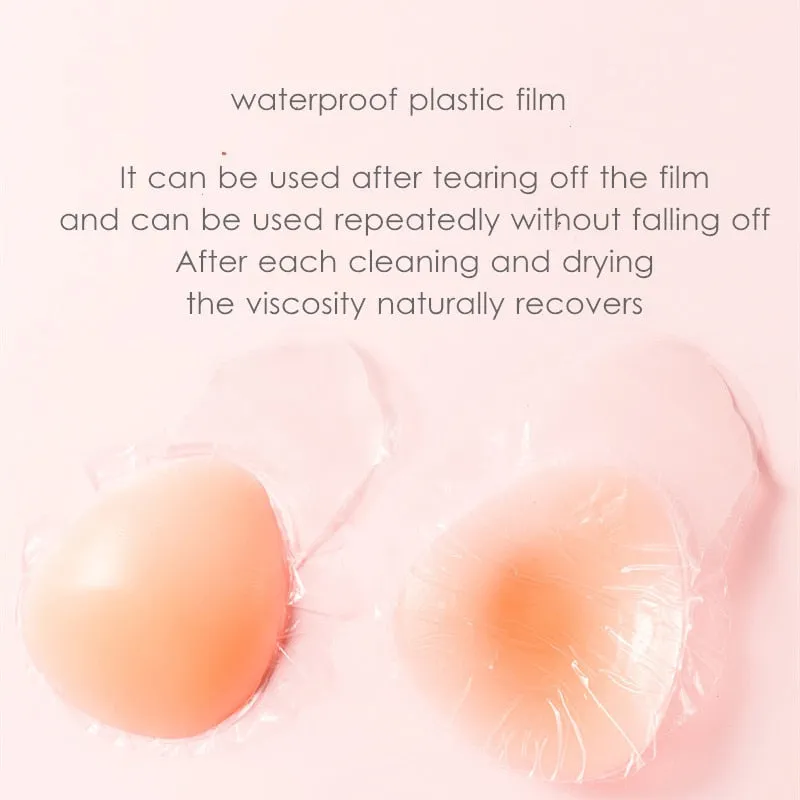 Invisible Silicone Bra Adhesive Strapless Push up Backless Sticky underwear Lingerie Bralette