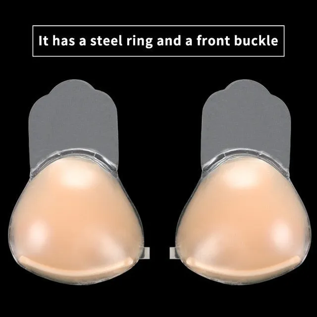 Invisible Silicone Bra Adhesive Strapless Push up Backless Sticky underwear Lingerie Bralette