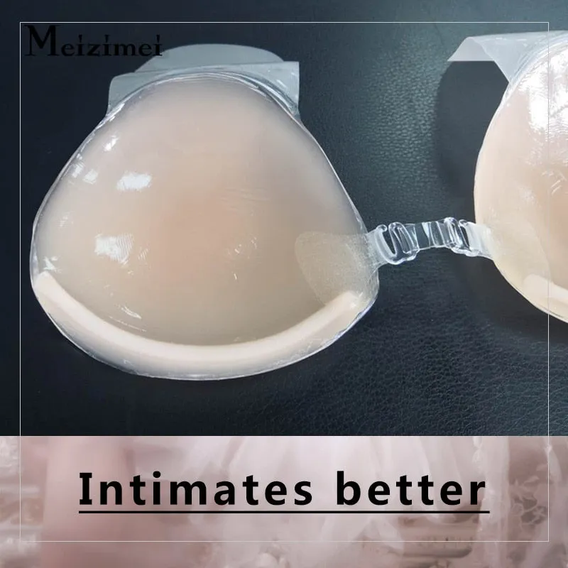 Invisible Silicone Bra Adhesive Strapless Push up Backless Sticky underwear Lingerie Bralette