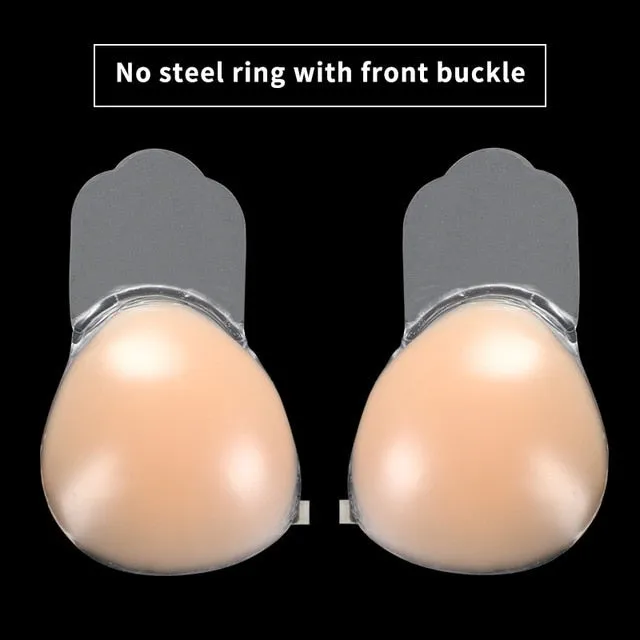 Invisible Silicone Bra Adhesive Strapless Push up Backless Sticky underwear Lingerie Bralette