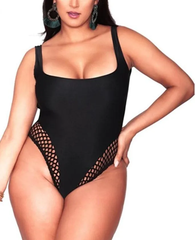 L-3XL Plus Size Swimsuit One Piece