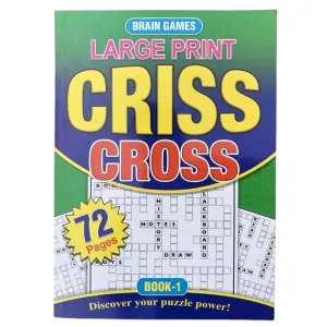 Large Print Criss Cross Book