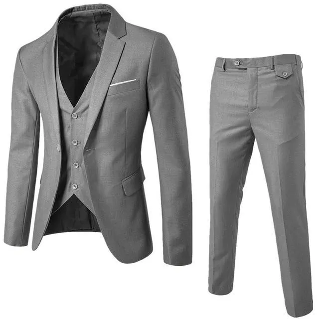 Men Blazer Suit Set Man Male Tuxedo Trouses