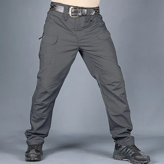 Mens Camouflage Cargo Pants Elastic Multiple Pocket  Military Male Trousers Outdoor Joggers Pant Plus Size Tacitcal Pants Men