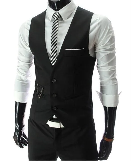 New Arrival Dress Vests For Men Slim Fit Mens