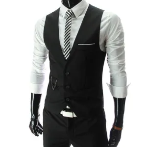 New Arrival Dress Vests For Men Slim Fit Mens