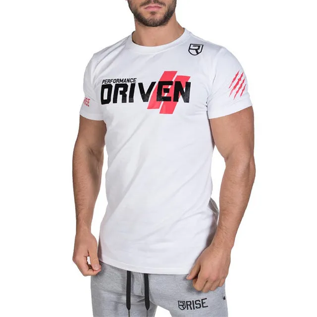 New Brand Mens muscle T shirt bodybuilding fitness men tops cotton singlets Plus Big size T shirt gasp Short Sleeve Tshirt