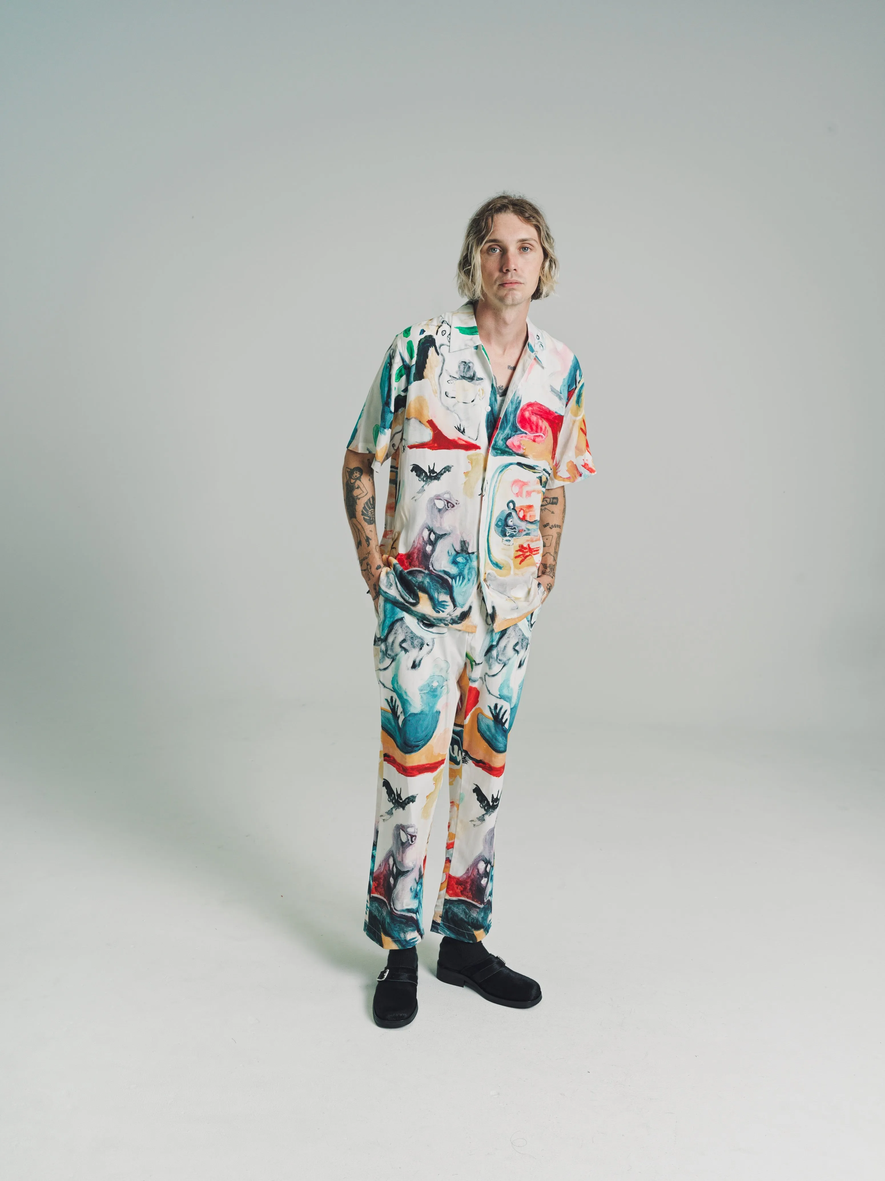 Pipe Dream Cotton Canvas Relaxed Fit Tailored Trousers