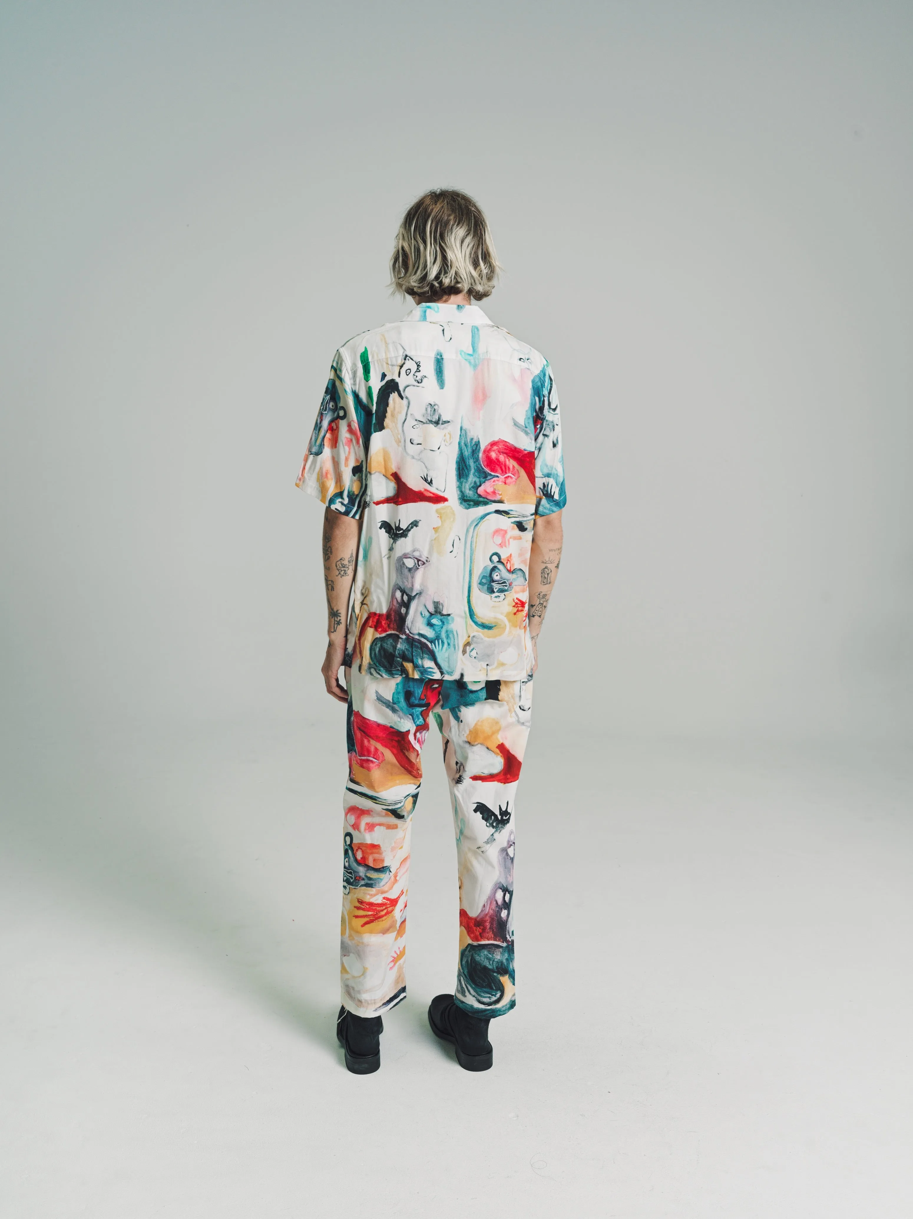 Pipe Dream Cotton Canvas Relaxed Fit Tailored Trousers