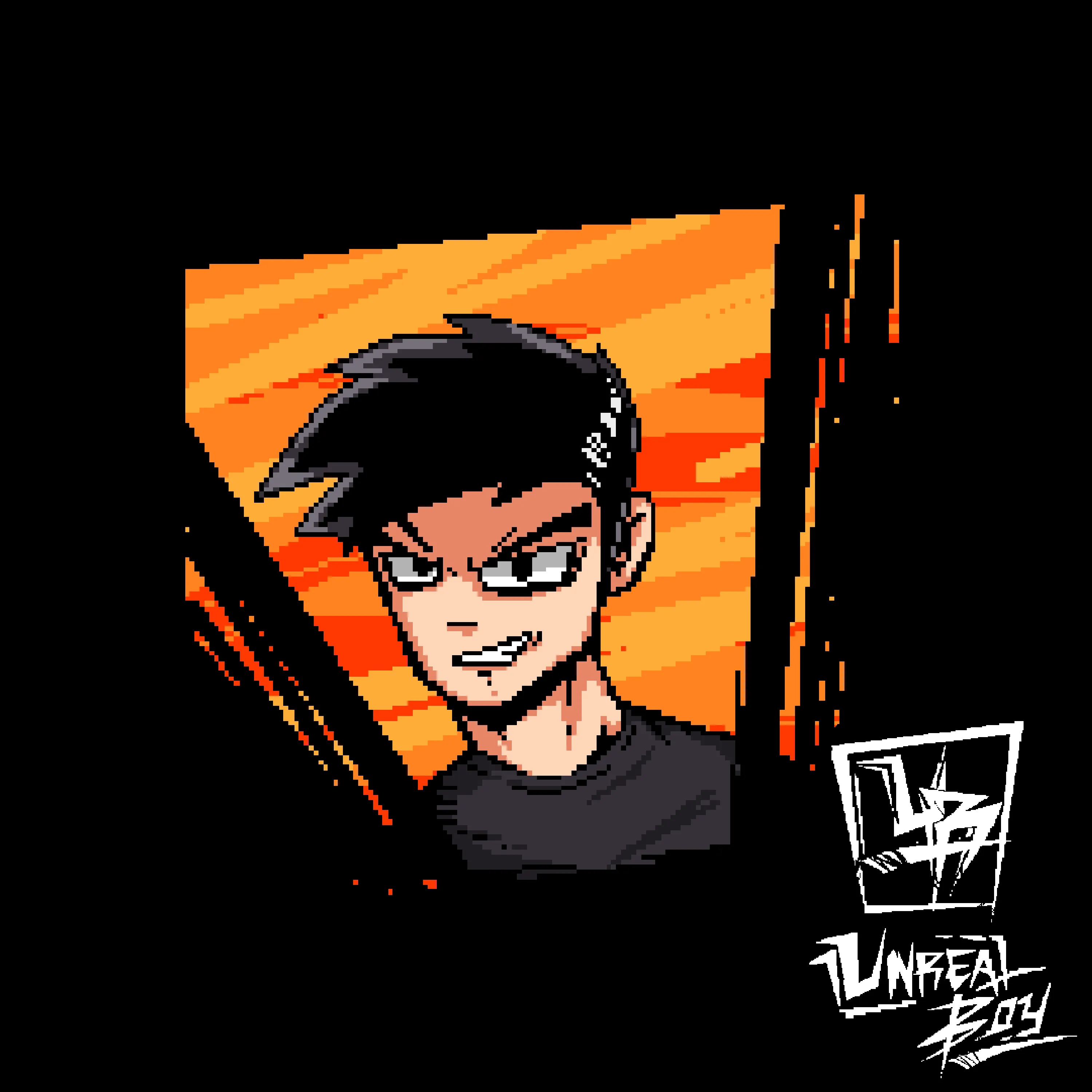 Pixel Portrait by Unreal Boy - T-Shirt