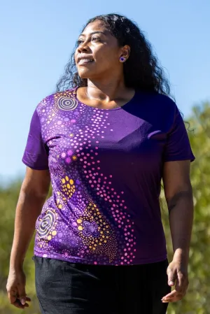 Purple Desert Flower - Women's Fashion Top