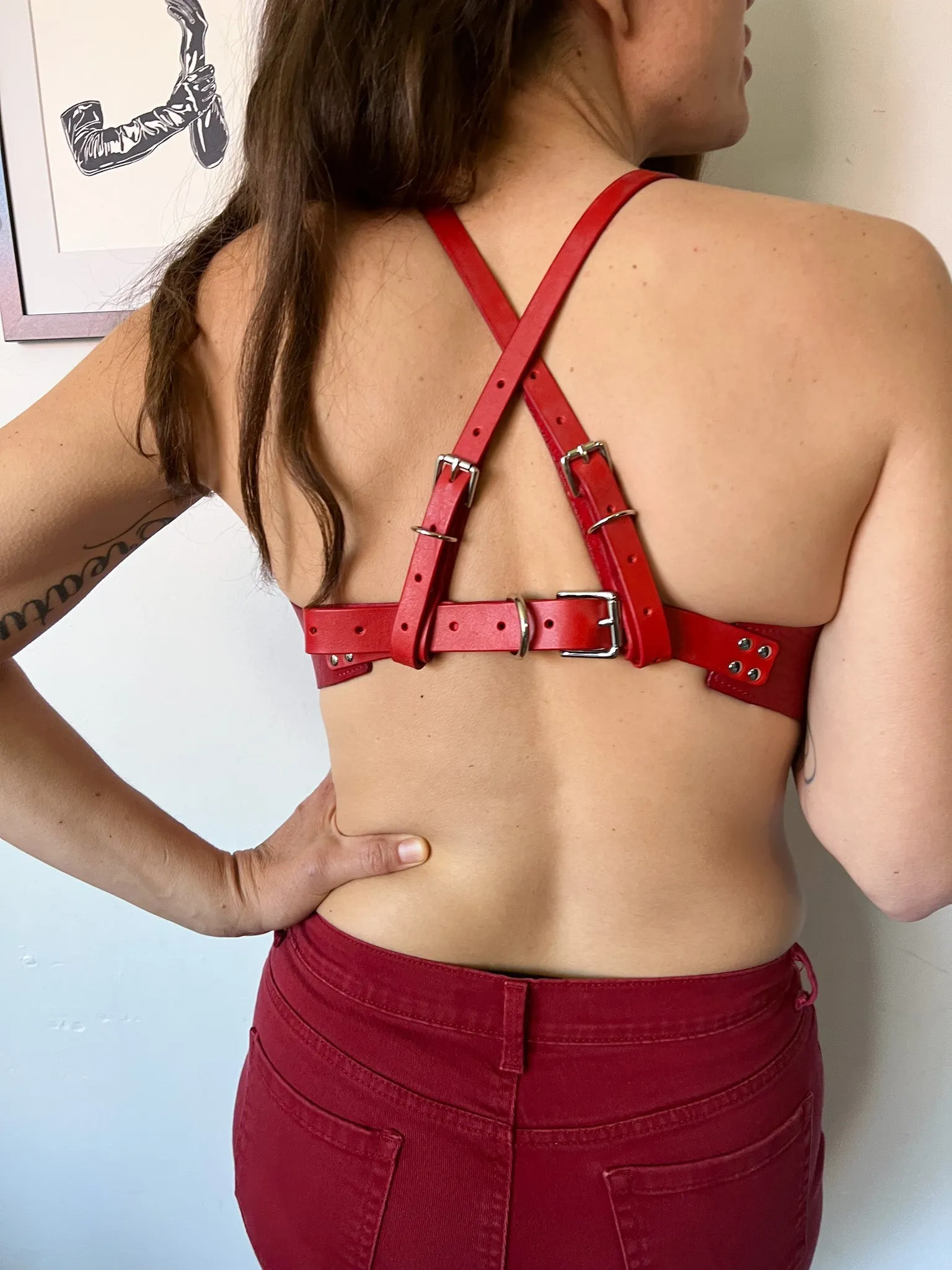 Red Leather Top