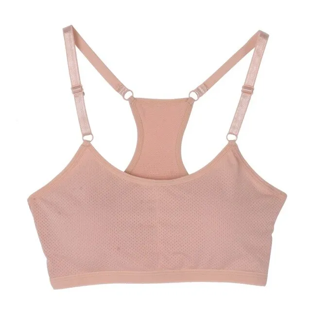 Seamless Bra Racerback Casual Female  Women Underwear Ladies Padded Workout Fitness Tank