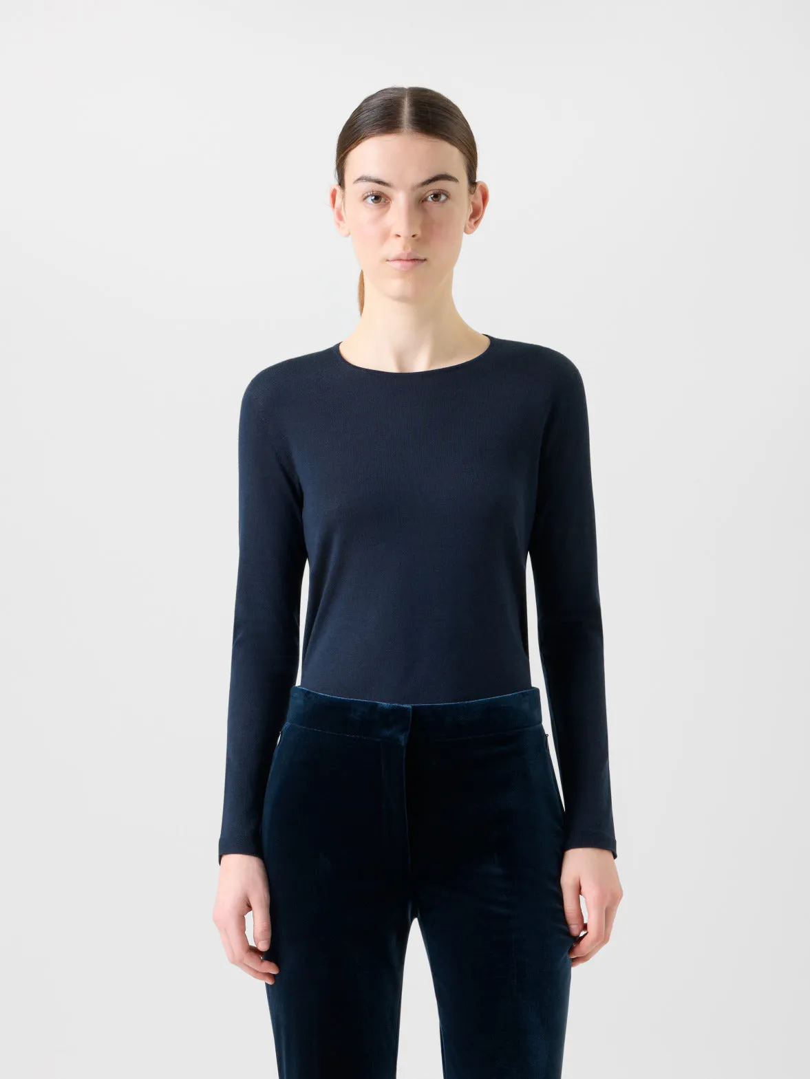 Seamless Pullover from Cashmere Silk