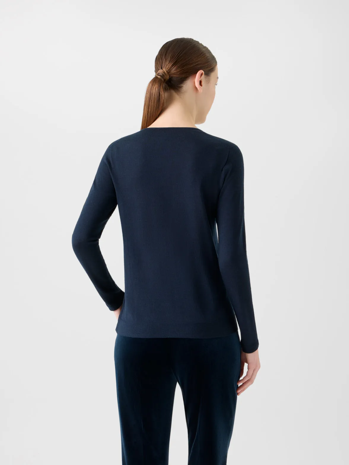Seamless Pullover from Cashmere Silk