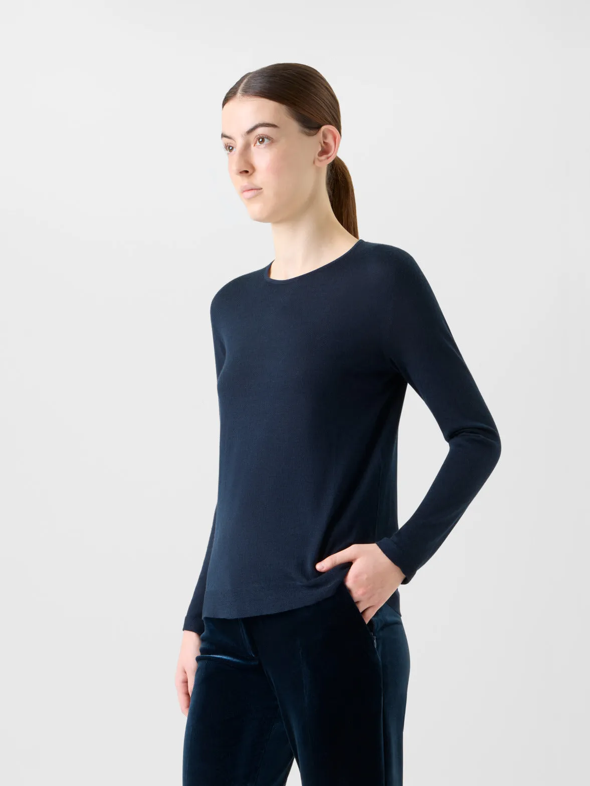 Seamless Pullover from Cashmere Silk