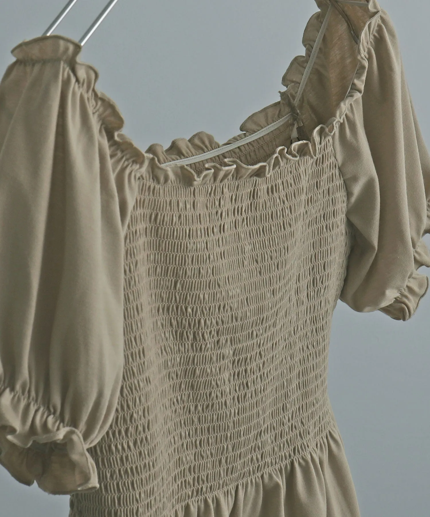 Shirring Square Tops