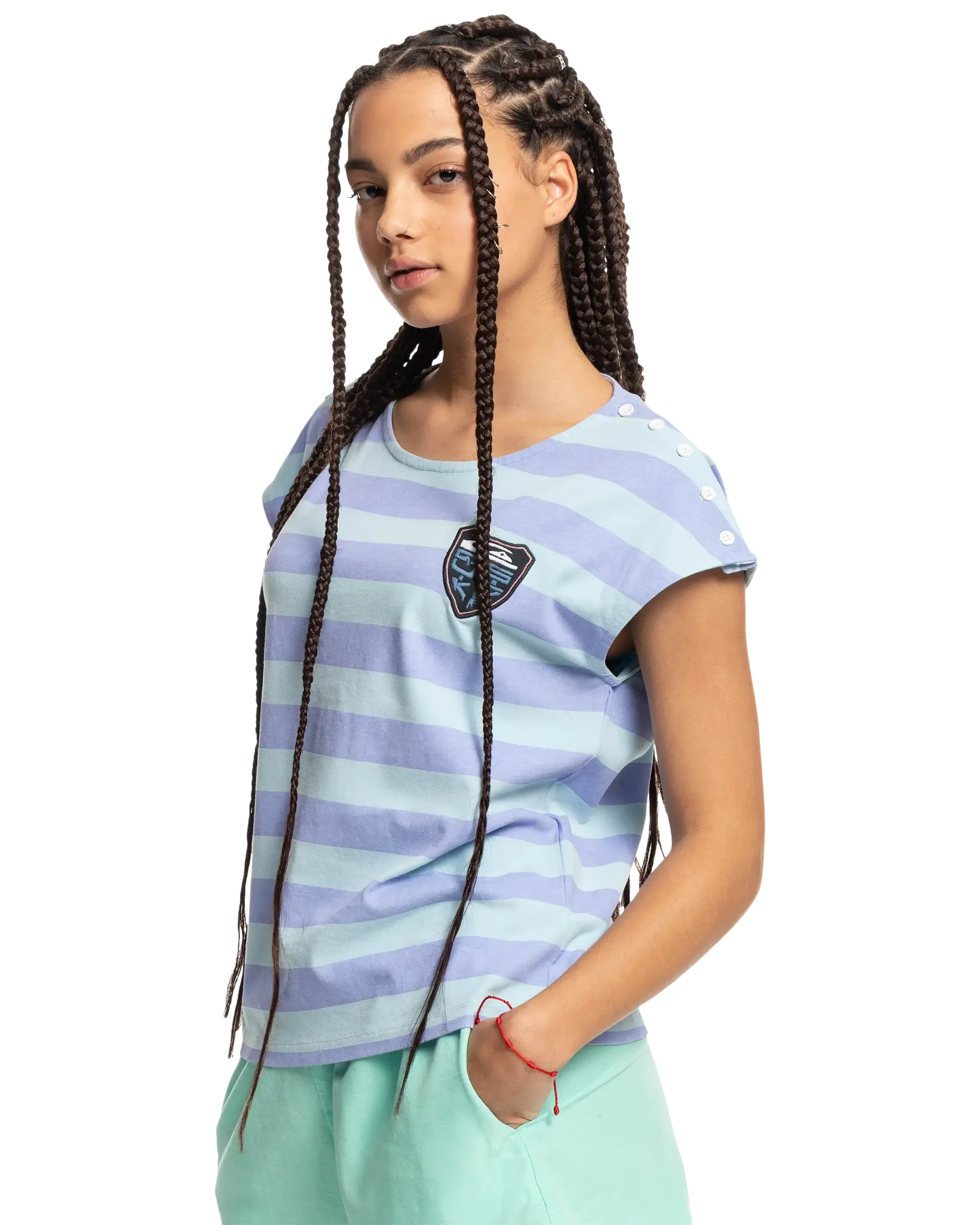 Stranger Things Lenora Stripped T-Shirt in Lenora Printed Stripes