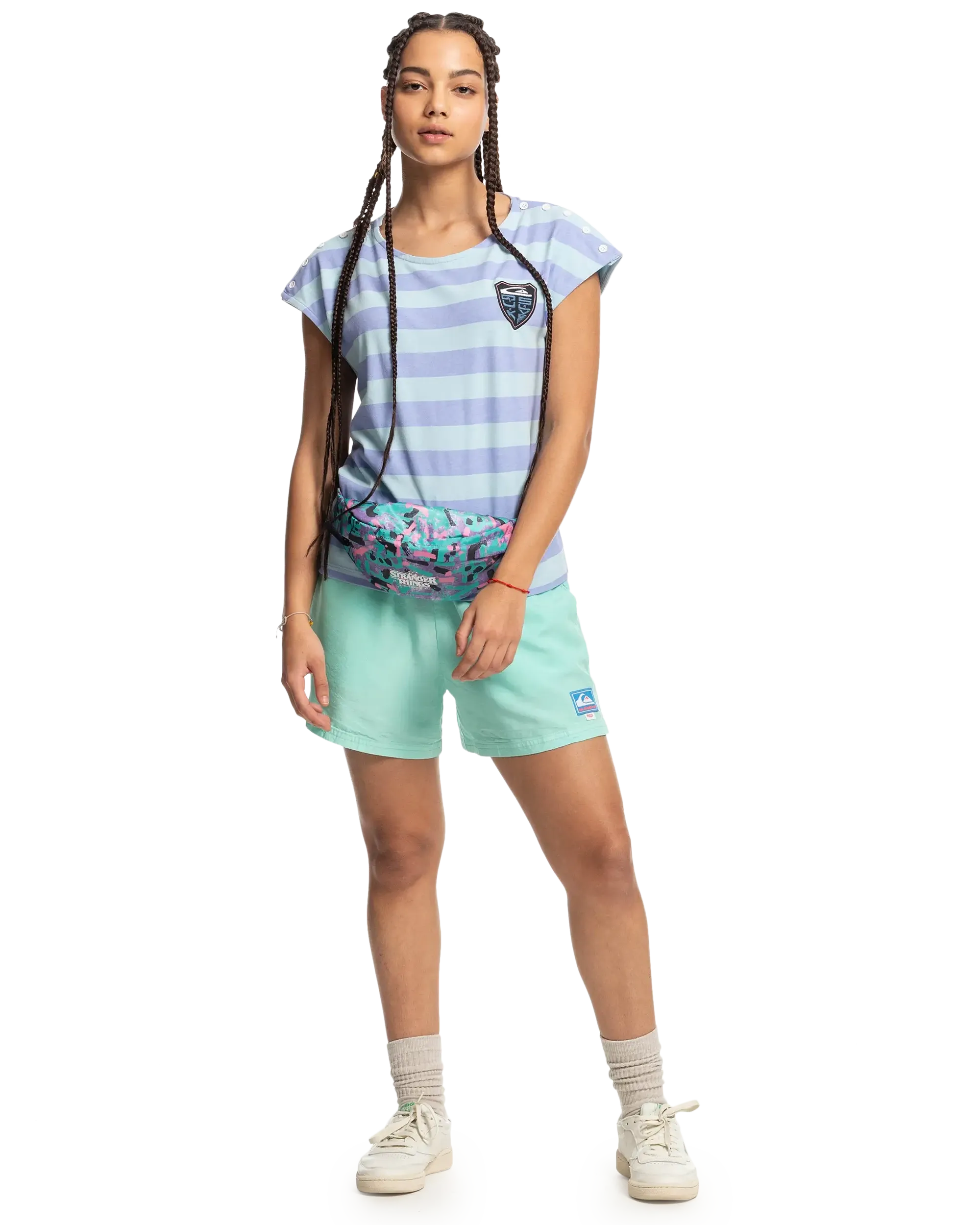 Stranger Things Lenora Stripped T-Shirt in Lenora Printed Stripes