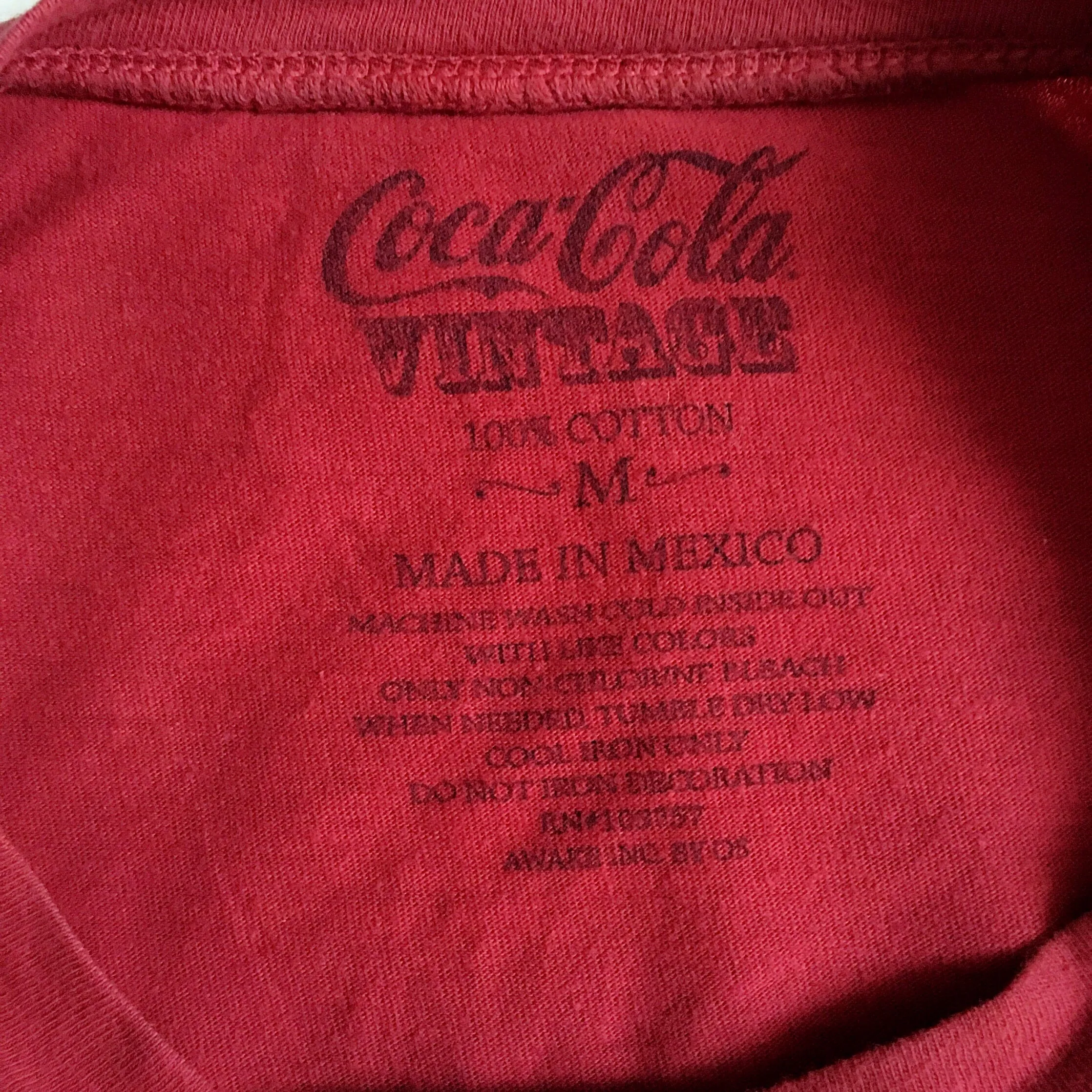 UNISEX VINTAGE RED COCA COLA COTTON TEE