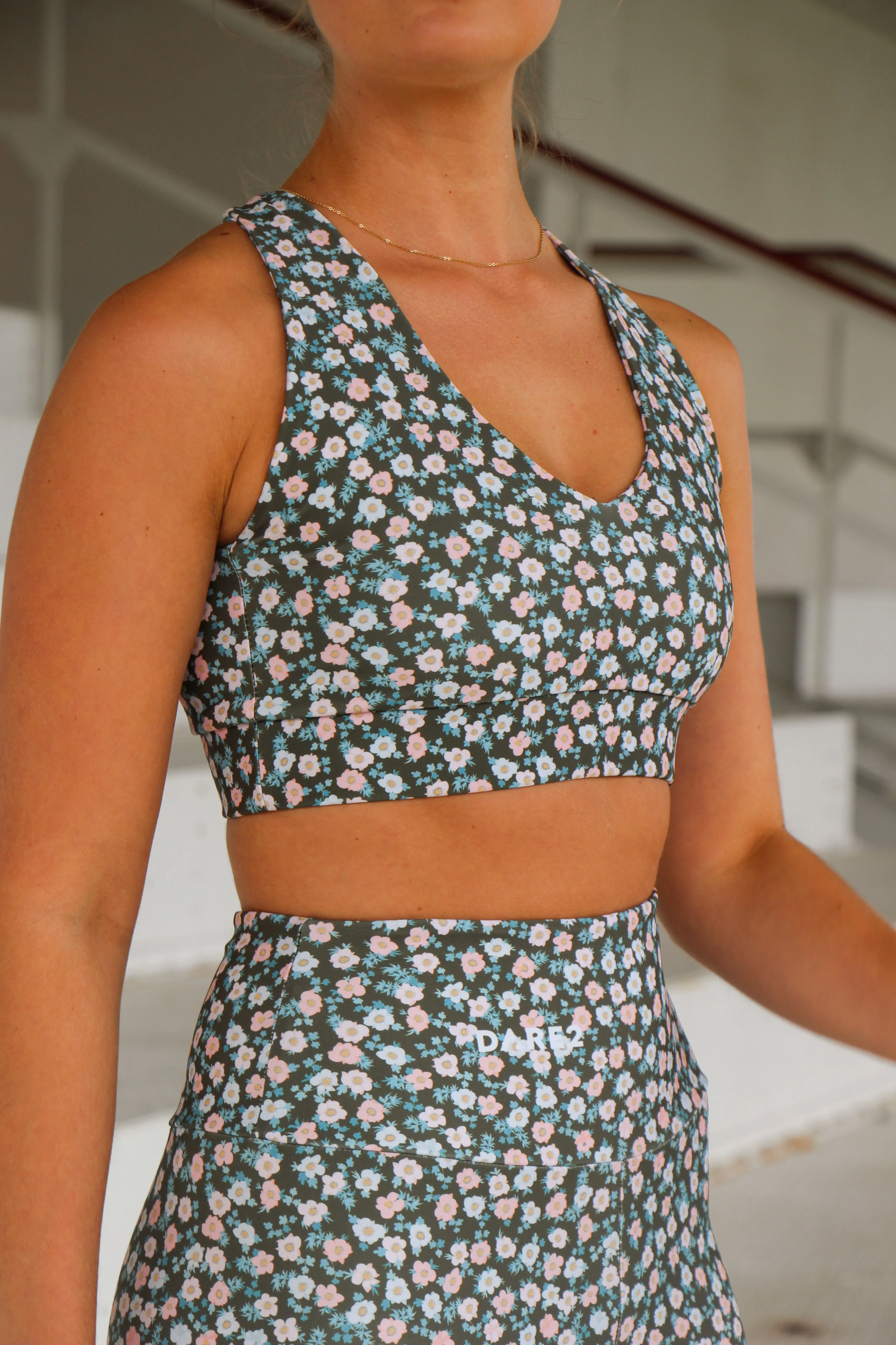 Vintage Liberty Cross-Back Sports Bra
