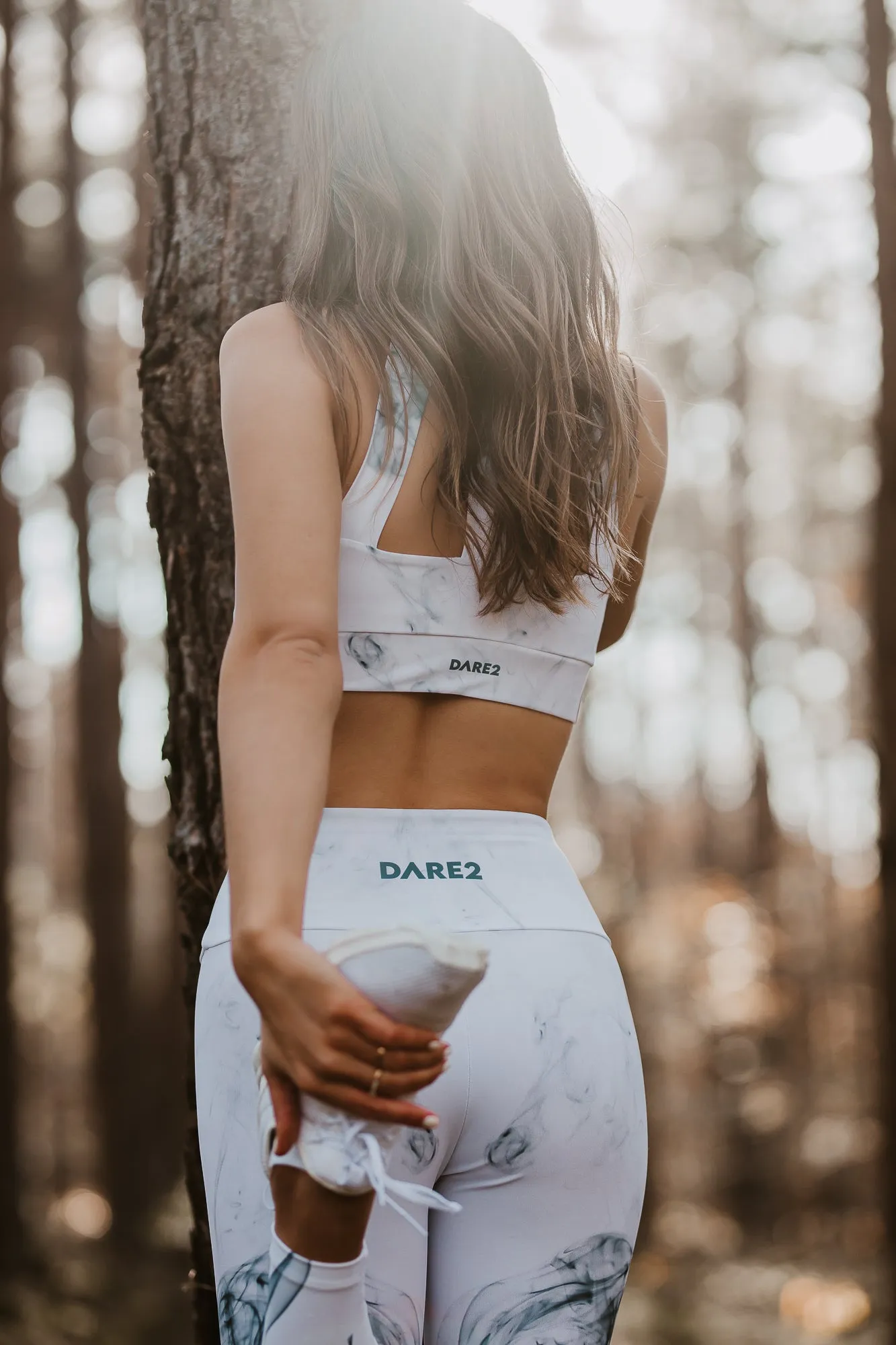 White Smoke Sports Bra